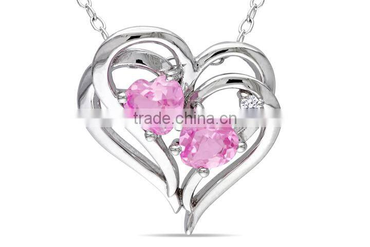 Fashion jewelry set engagement ring pink diamond