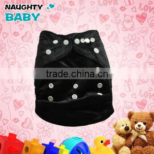 Plain Minkee Modern Pocket baby Cloth Diaper nappy factory