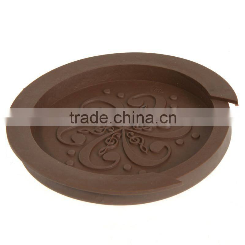 Sound Hole Cover Block Plug Screeching Halt for 40"/41" EQ Acoustic Guitar Brown