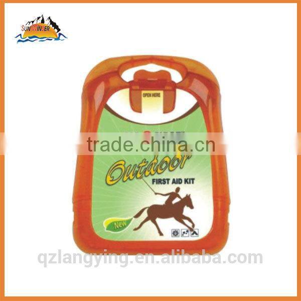 Plastic case outdoor first aid kit
