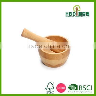 Hot new products for 2016 small cheap wood mortar and pestle with light weight