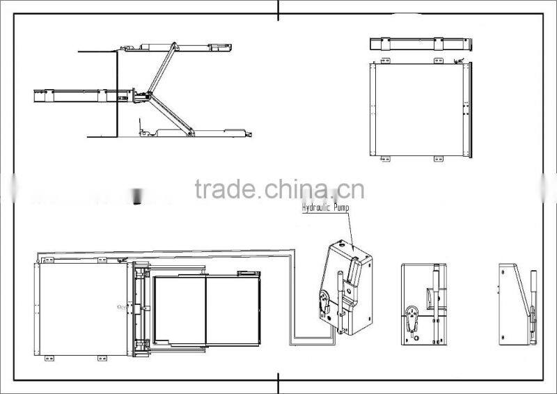 Xinder WL-UVL-700-S-1090 hydraulic Wheelchair Lift For Van