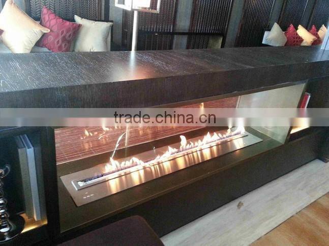 intelligent small ethanol fireplace for living room