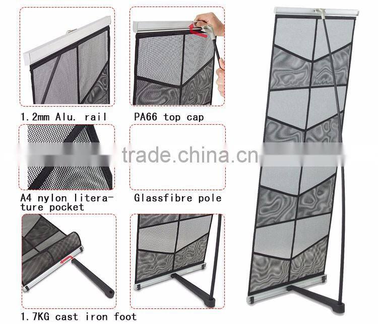 High quanlity! Magazine holder net type double row literature stand
