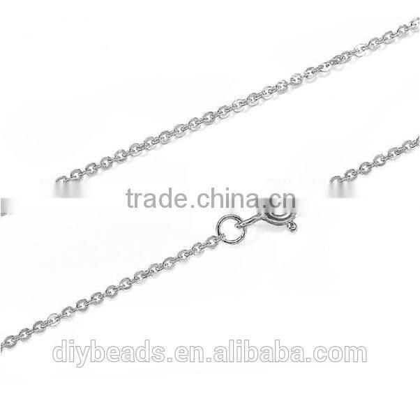 high quality 925 sterling silver spring clasp for DIY necklace decpration, and antioxidation and antiallergic and non-fade