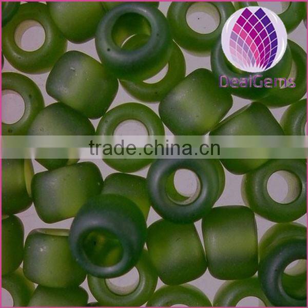 Transparent colorless lampwork glass seed beads