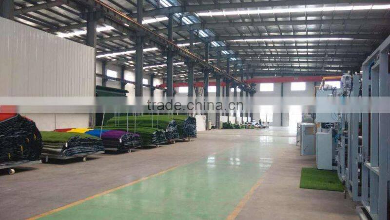 35mm interlocking artificial grass tile for playground