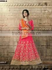 Graciousness Multi Color Jacquard Silk Lehenga Choli/Online Shopping lehenga choli