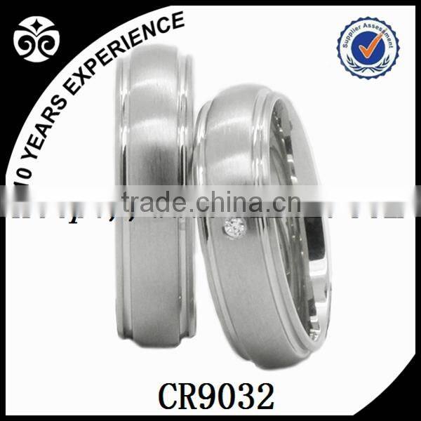 Rose gold plated,simple wedding ring