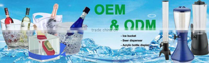 factory wholesale Moet Chandon plastic acrylic champagne ice bucket for promotion