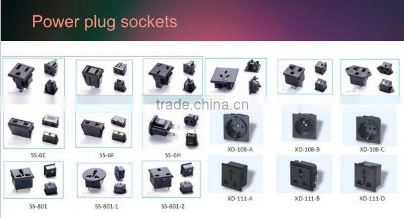 Top quality 2 pin ac power socket