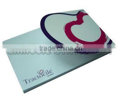 Hand shaped of die-cut neon sticky notepad