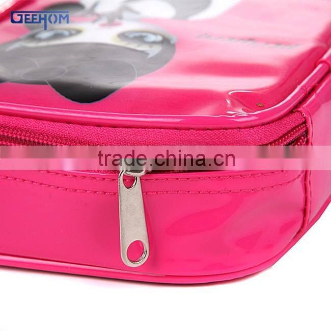 pvc cosmetic bag with zipper ,pvc makeup bag with compartments