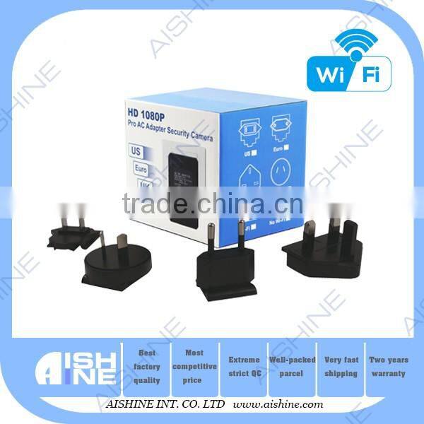 1080P Euro Adapter Camera with Wifi Motion detection Hidden Camera Wifi Control