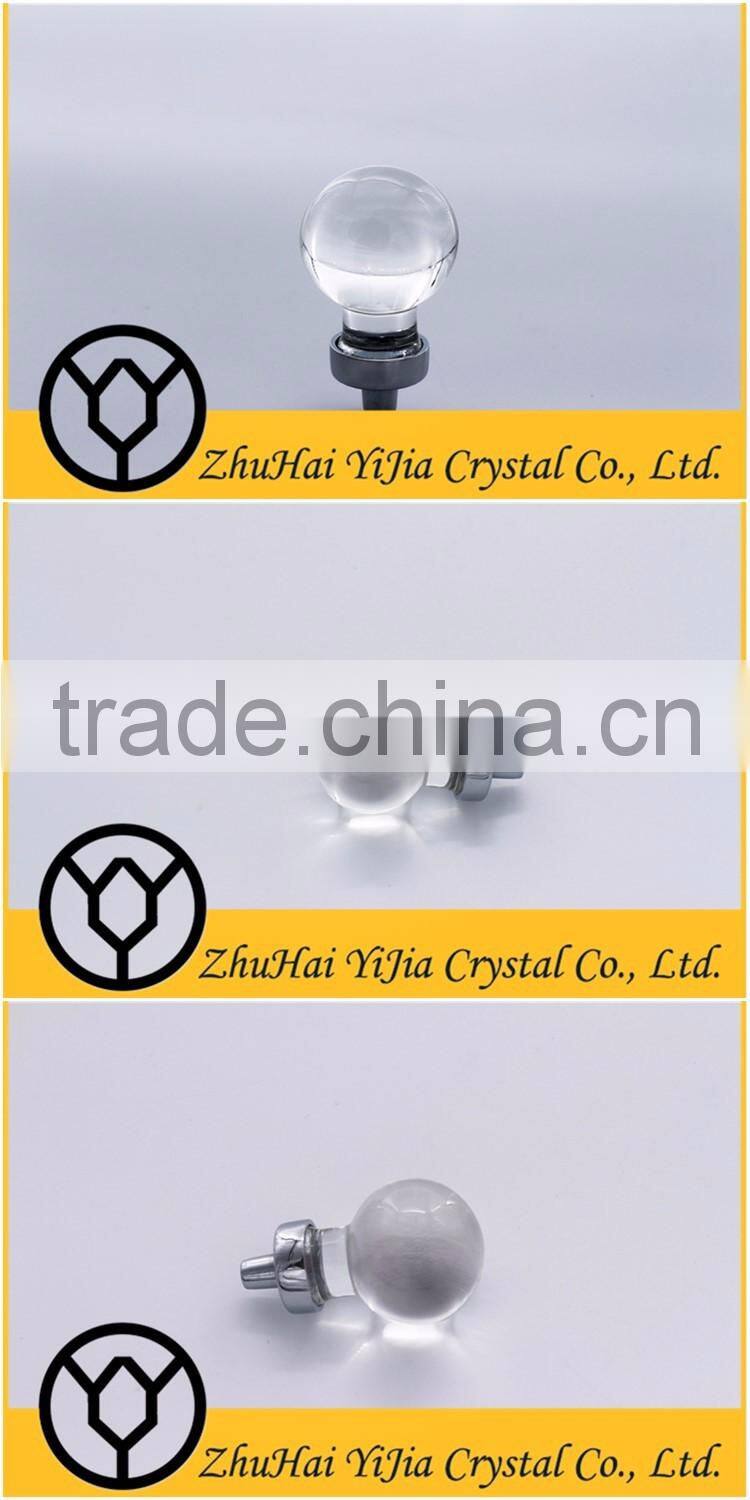 fashionable ball shape clear door glass pulls