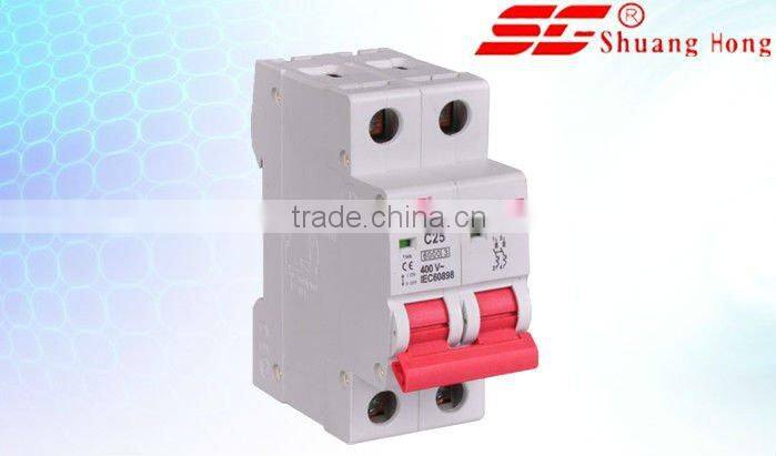 sgb1 Mini Type and 2 Poles Number miniature circuit breaker