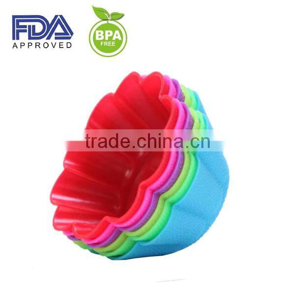 custom shape silicone cup cake case