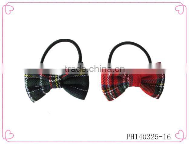 Elastic band human hair ponytail,black elastic hair bands for girls