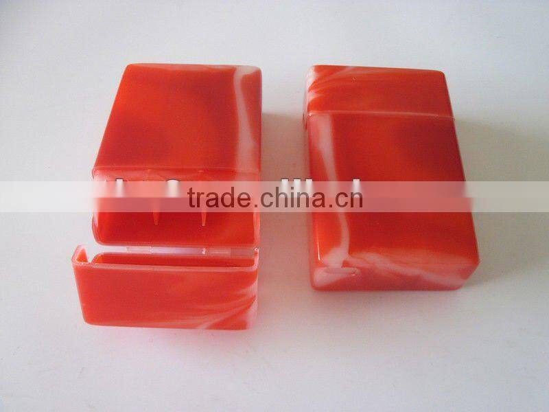 Plastic cigarette case with double color.