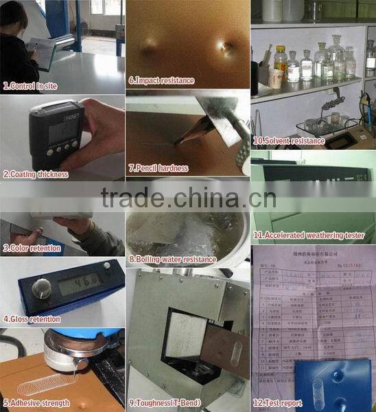 pvdf polyester paint aluminium composite panel