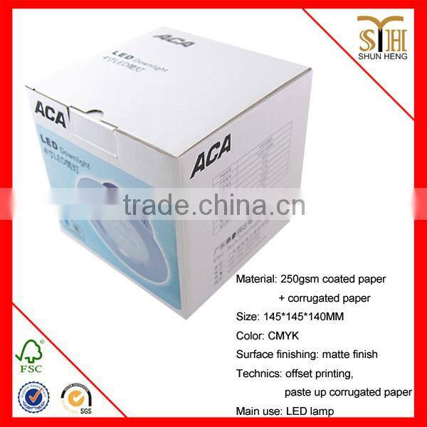 paper packaging box for LED downlight