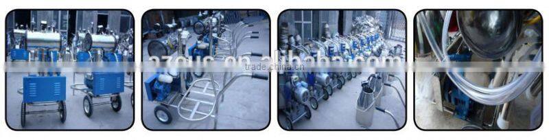 Double milk buckets buffalo milking machine with price