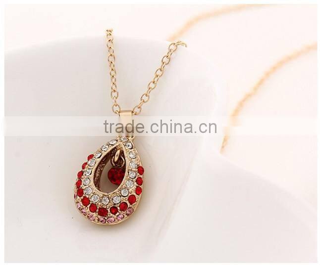 2014 Fashion Trend Elegant Rain Water Drop Pendant Necklace