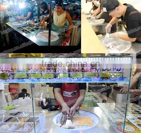 Standard Export Packaging Thailand Fry Ice Cream Roll Machine