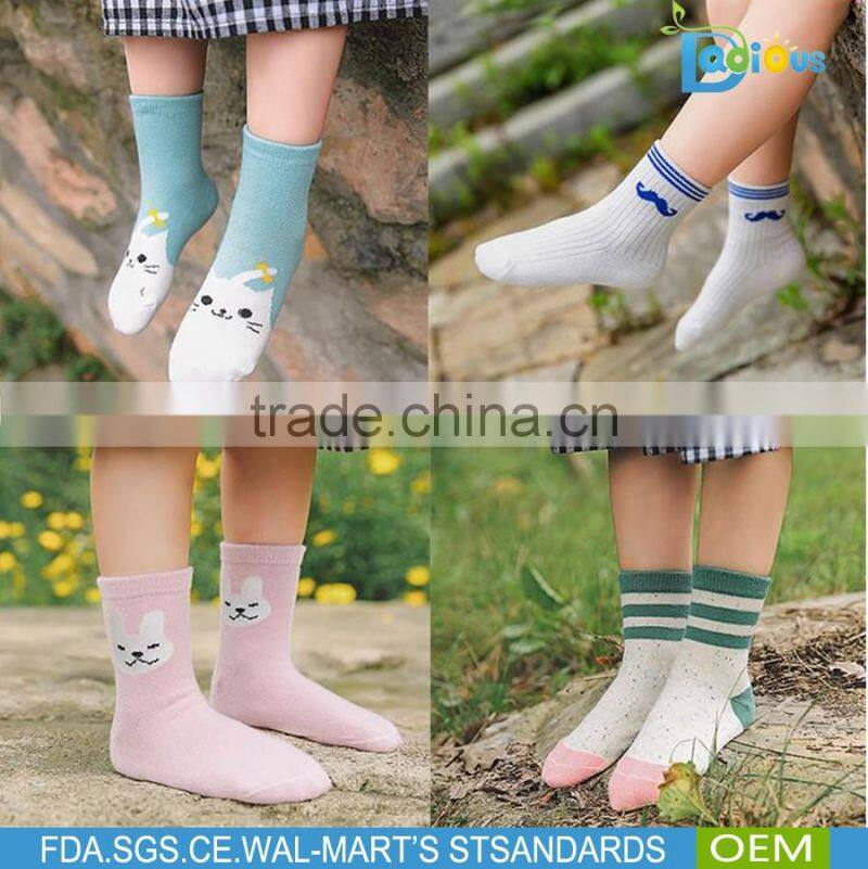 Lovely Totoro cartoon baby long socks high quality baby girls tube sock