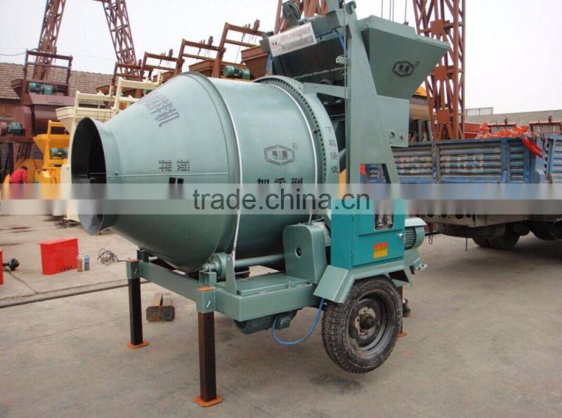 Popular sales advanced concrete mixer with lift and hopper in high quality and good price