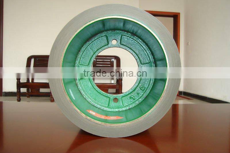 White 4 Inch Aluminium Drum Rice Mill Rubber Roller