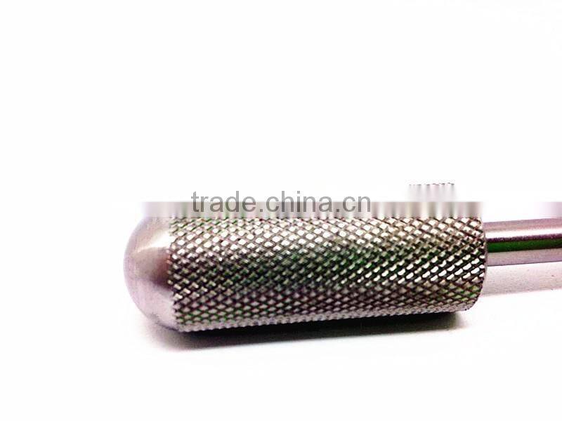 High precision cnc turning machining SUS knurled cam thread shaft