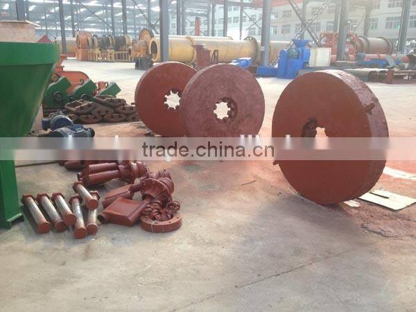 Gold ore wet pan mill /pan mill /wet grinder made in huahong