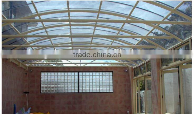 Good double wall polycarbonate sun roof sheet
