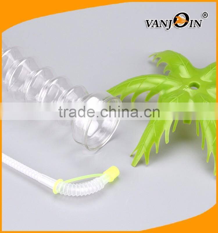 Hot Sale BPA Free Coconut Tree 16oz Cold Pressed Bottles Beverage Bottles