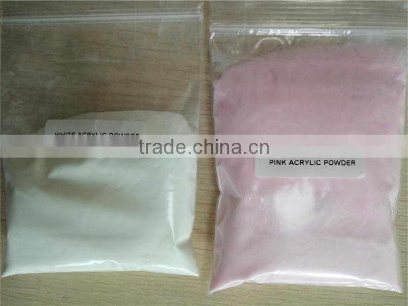 Fine Acrylic Nail Powder white and pink