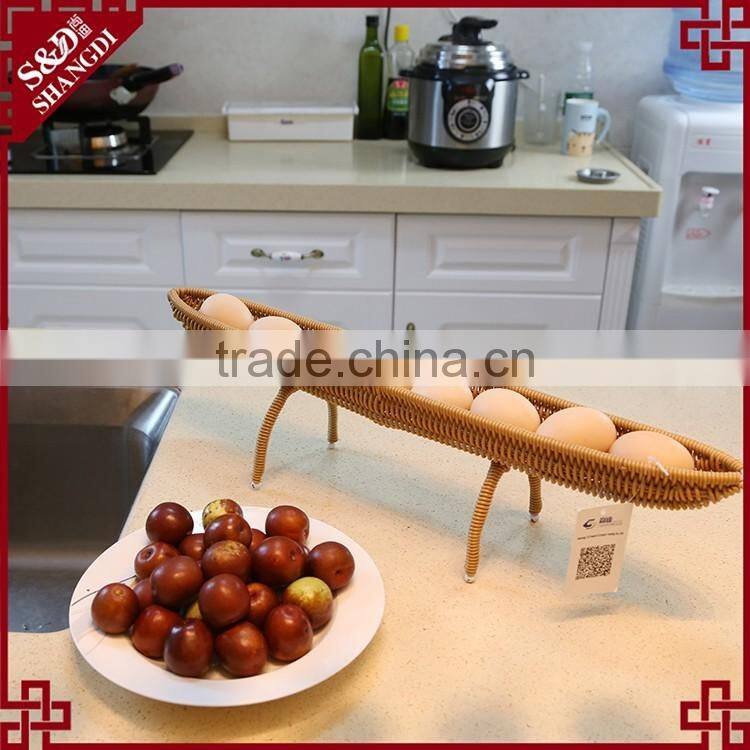 S&D plastic kitchen storage rack egg storage baskets