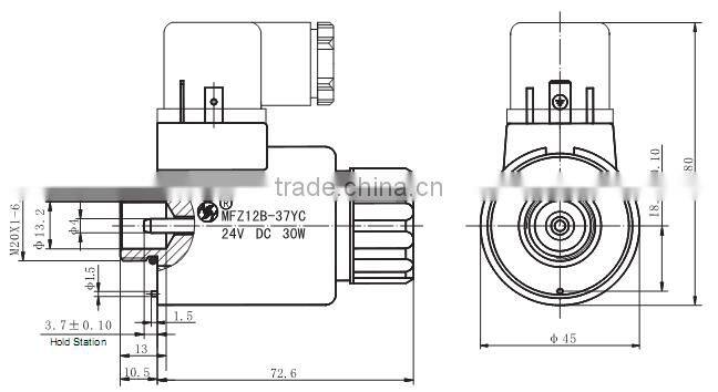 MFZ12B-37YC hydraulic solenoid valve coil