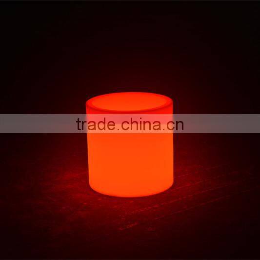 BSCI approval rechargeble flower pot/ small plastic color changing vase planter/bright color flower pot