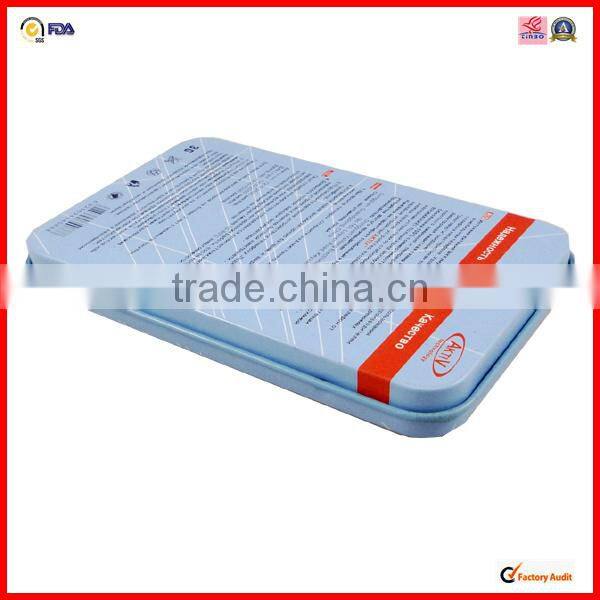 metal high quality rectangle battery tin
