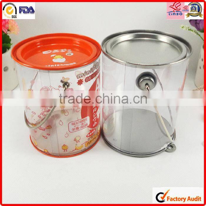 plastic packing clear tin mini cake boxes