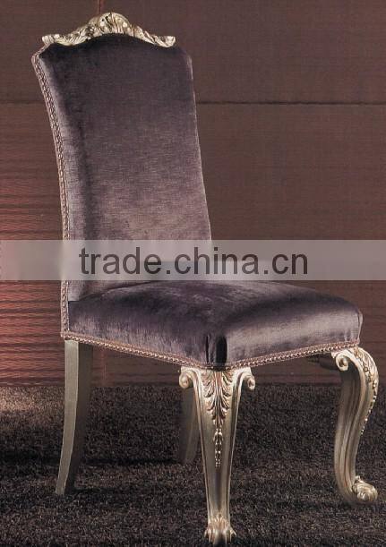 Luxury wooden dining room heart shape armchair in light brown color