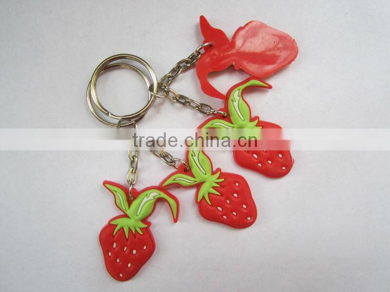 Custom 2D Logo Soft PVC Keychain