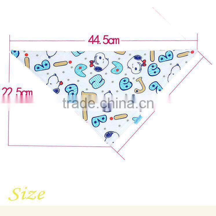 Trangle Cotton silicone baby bib Wholesale