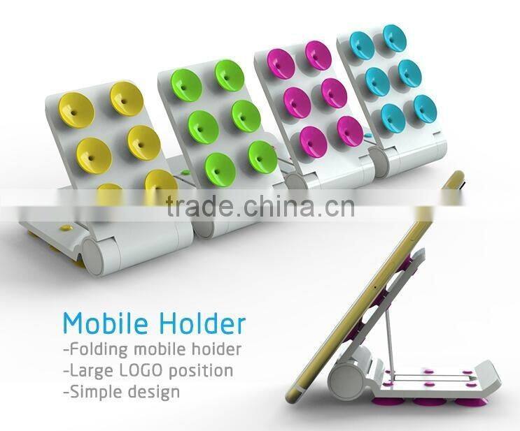 QWZ1148 Phone Holder Double Side Sucker Mobile Display Stand