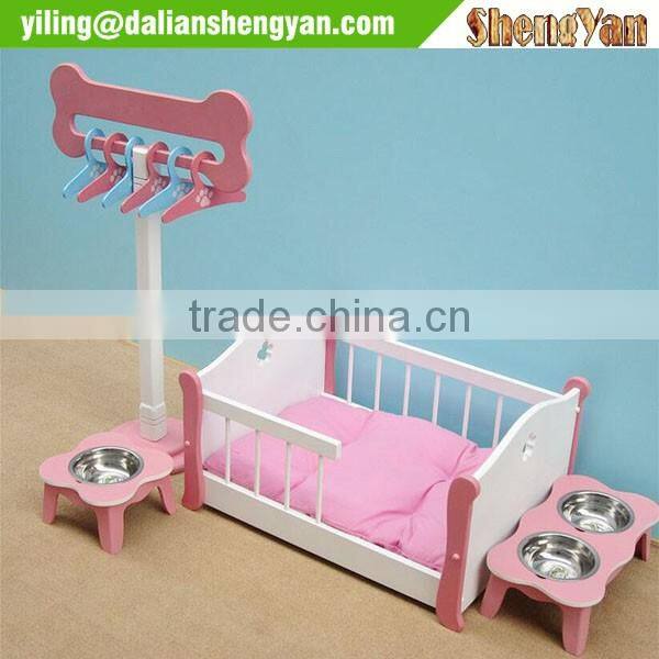 Homemade low price wooden frame dog beds