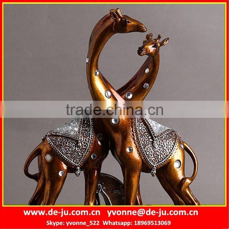 Crystal Tail Peacock Resin Sculpture