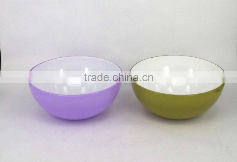 plastic double-wall salad bowl