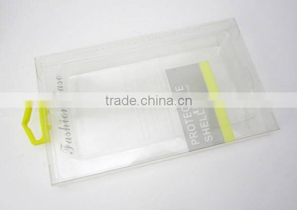 Transparent box with a color hook, Packaging box for iphone phone case