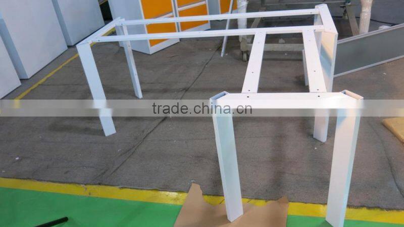 knock down L-shape office workstation conference table computer laptop desk